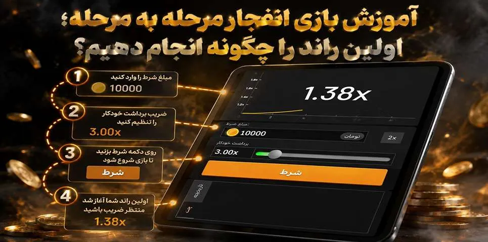 آموزش بازی انفجار مرحله به مرحله